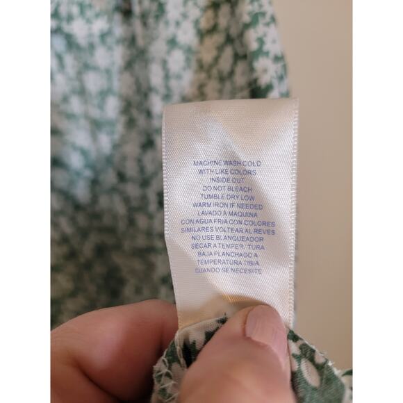 Wild Blue x Sadie Robertson Floral Off Shoulder Mini Dress Green and White Large - Picture 5 of 6